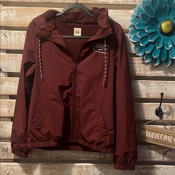Vans Women's Maroon Windbreaker Size Medium - Picture 1 of 4